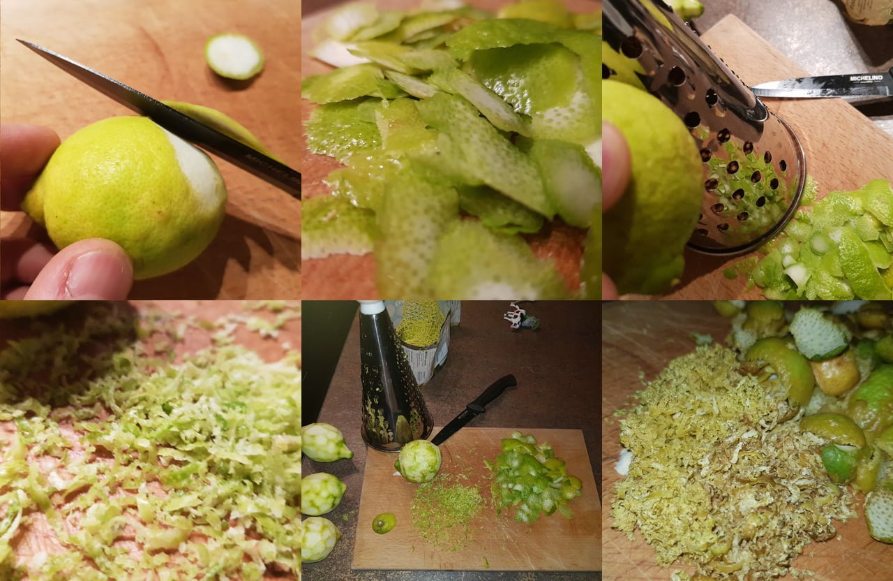 Aufgussmittel selber herstellen aus Bio Zitronenschalen