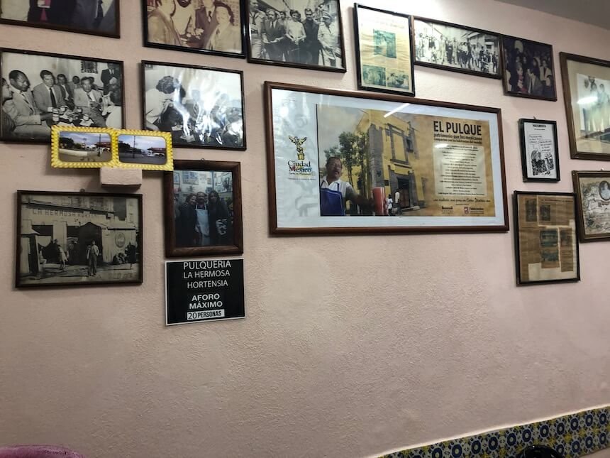 Traditonelle Pulqueria in Mexiko Stadt